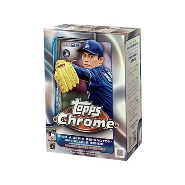 2025 Topps MLB Chrome Baseball Trading Card Value Box