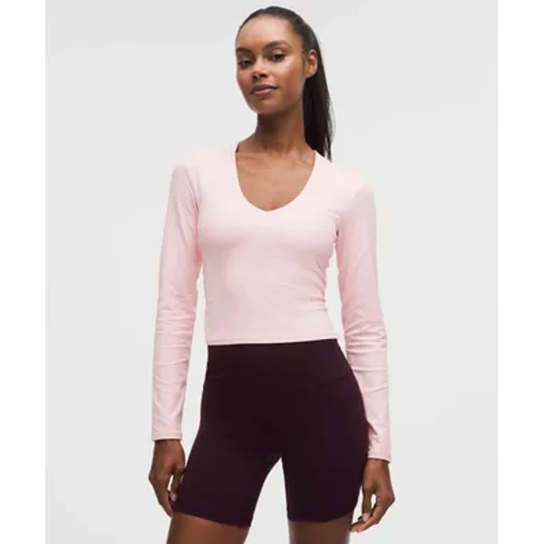 All It Takes Ribbed Nulu V-Neck Long-Sleeve Shirt