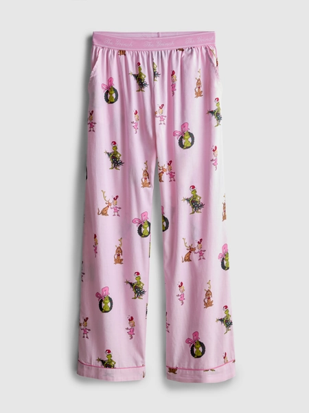 Bas de pyjama de Noël en coton Le Grinch