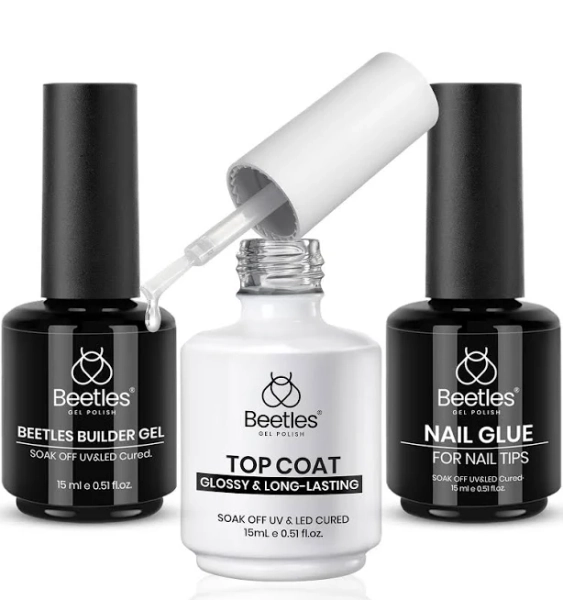 Beetles Builder Gel& Nali Glue Top Coat