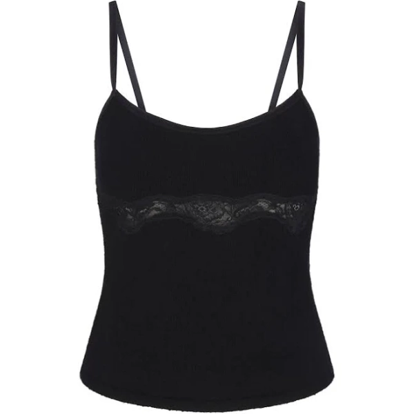 SKIMS Women's Lace Knit Tank Top