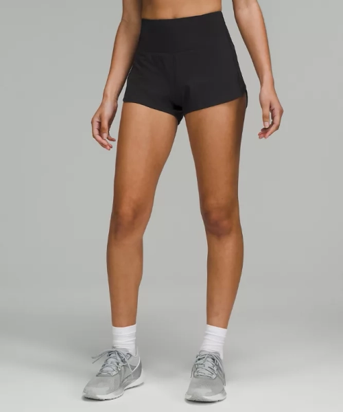 Speed Up High-Rise Lined Short 2.5" - Black - 12