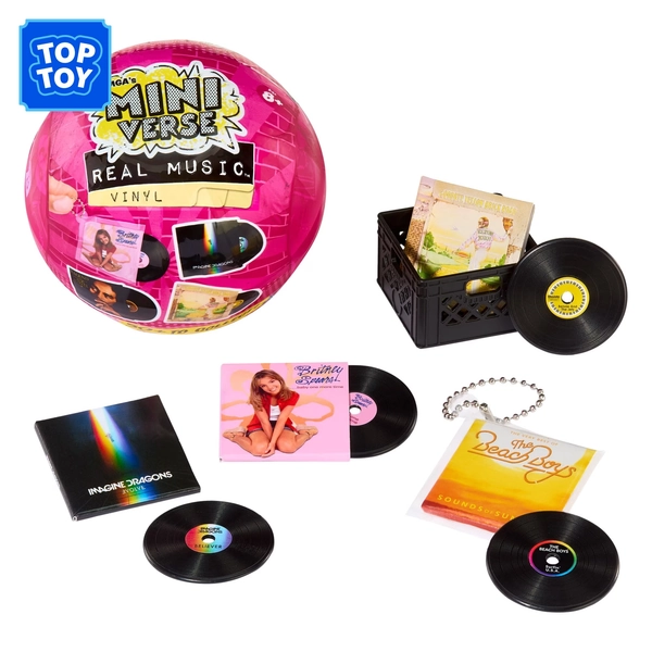 MGA's Miniverse Real Music Vinyl Mystery Blind Ball, 4 Mini Playable Vinyl Records per Pack - Walmart.com