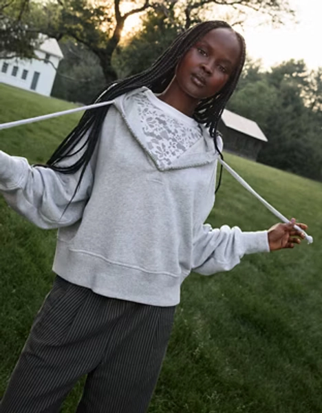 Aerie Beaded Hoodie