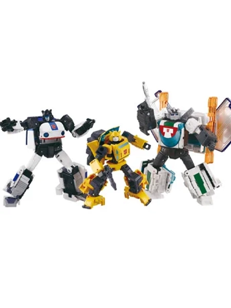 Transformers Dramatic Capture Series Cybertron Chase Three-Pack of Figures