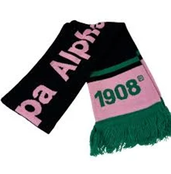 AKA Knit Scarf Black