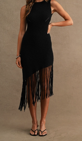 Sexy Fringe Hem Dress | Bridge Boutique