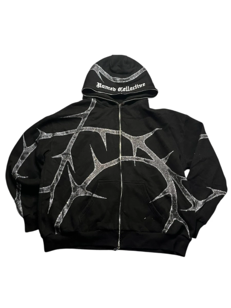 Named Collective baggy Thorn Zip up hoodie