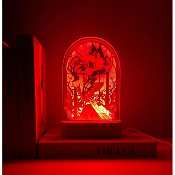 Hazbin Hotel Alastor Night Light, Gift for Gamers, Christmas Gift, Colors Changing, Birthday Gift