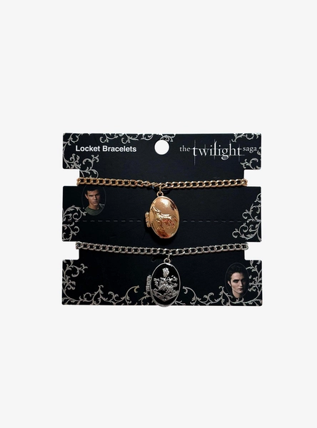 The Twilight Saga Edward & Jacob Locket Best Friend Bracelet Set