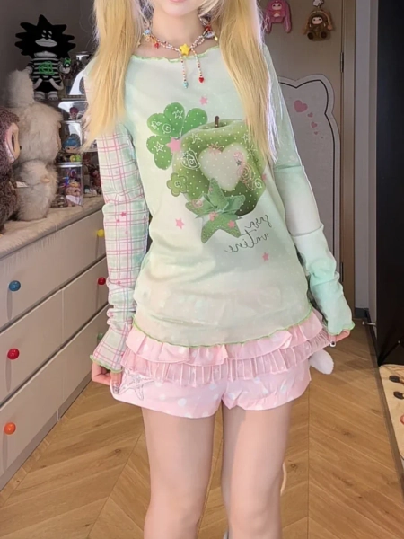 Apple Soda Mesh Tops