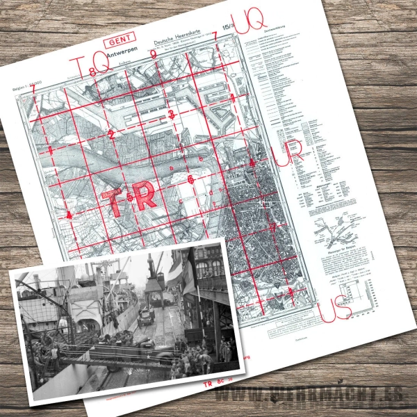 German Military Map - Antwerp 1943 (Belgium)