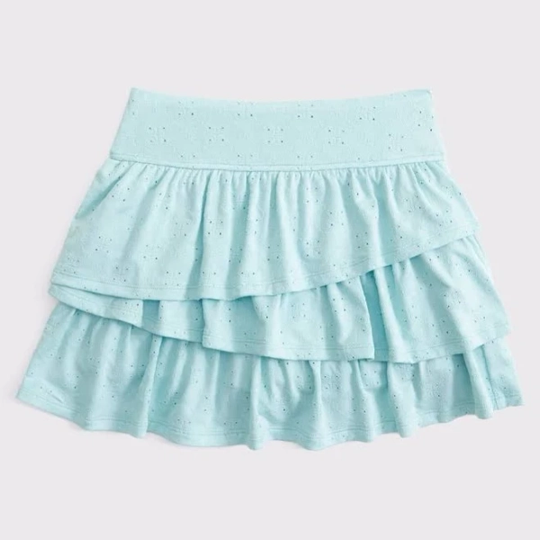 Abercrombie Kids Girls Tiered Ruffle Mini Skort
