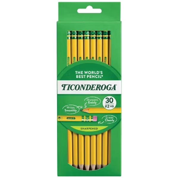 Ticonderoga 30ct Pencil Yellow