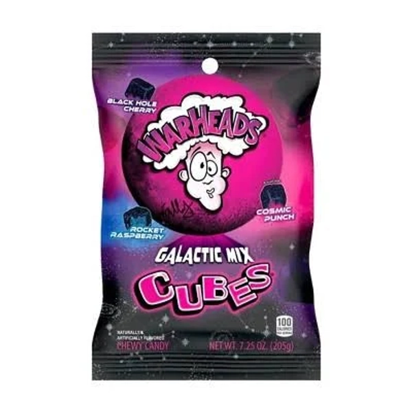 WarHeads Galactic Mix Cubes Chewy Candy