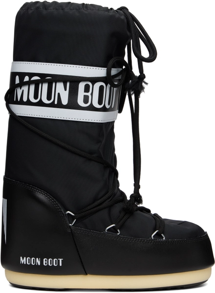 Black Icon Nylon Boots