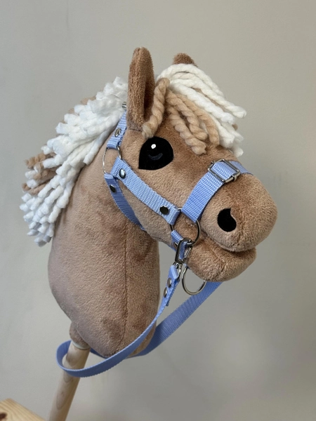 Baby hobby horse with detachable stick. A5 Fjord with motley mane.