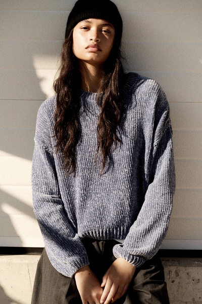 Chenille boxy sweater
