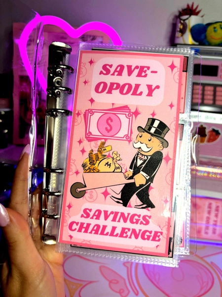 Savopoly Budgeting A6 Savings Challenge Cash Stuffing Binder