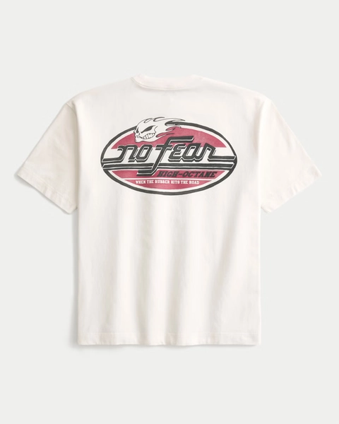 Boxy No Fear Graphic Tee