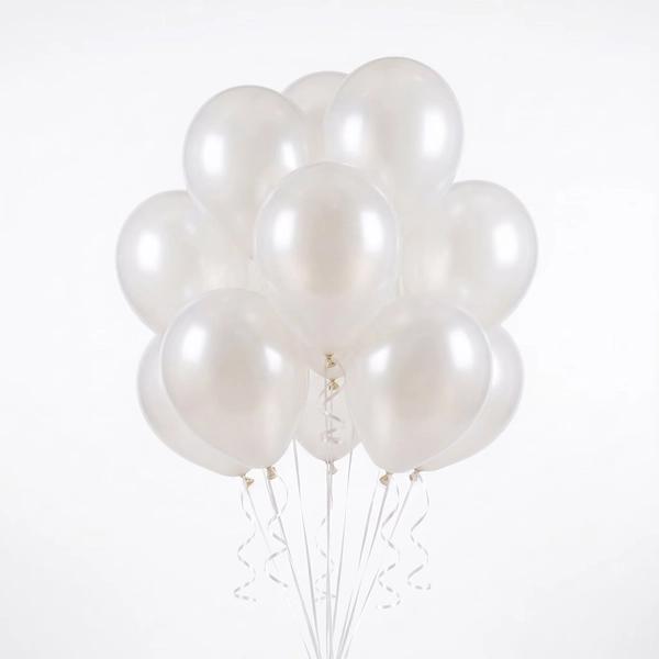 12" White Latex Balloons, 15 Pieces, by Way To Celebrate - Walmart.com
