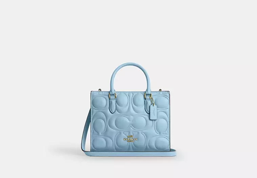 Maggie Small Tote Bag In Signature Leather