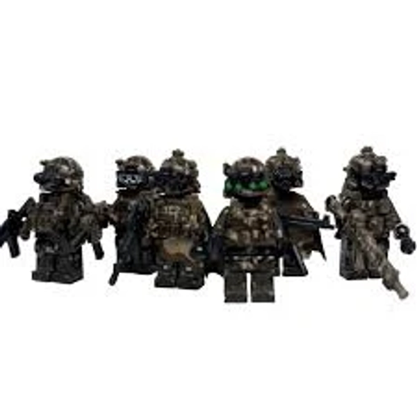 6-Figure Set Military Soldier Minifigures Army Call of Duty Camo Ghost Custom Figures