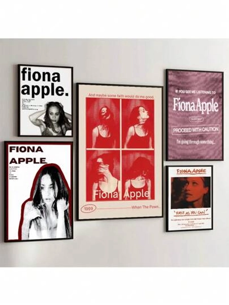 1Pc Fiona Apple Poster Movie Canvas Painting Posters Room Bar Cafe Aesthetic Art Wall Painting No Frame