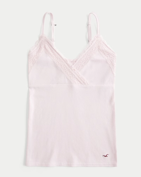 Wrap Lace Trim Layering Cami