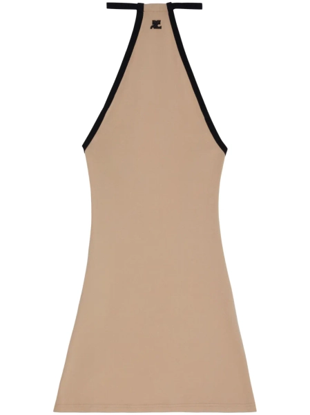 Courrèges Mini Dry logo-embroidered minidress | S