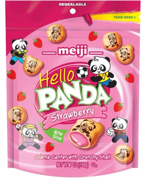 Hello Panda Strawberry Creme Filled Cookies