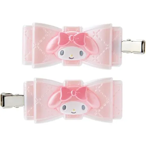 Sanrio Quilt Ribbon Hair Clip Set