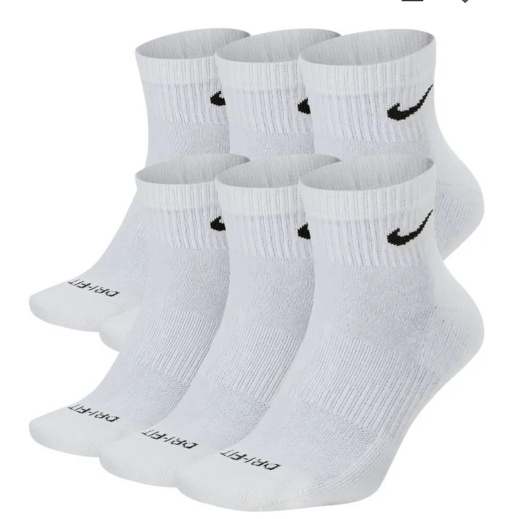 Nike Dri-FIT Everyday Plus Cushioned Training Ankle Socks - 6 Pack
