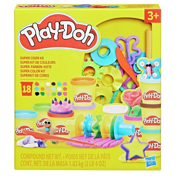 Buy Play-Doh Super Colour Kit with 18 Tubs & 15 Accessories | 2 for 15 pounds on Toys | Argos