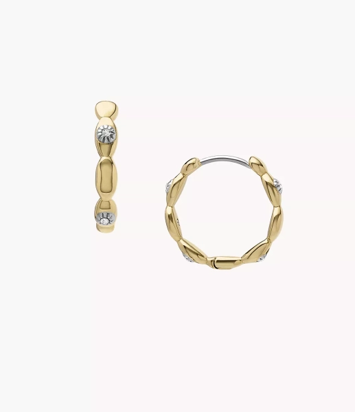 Sutton Evil Eye Gold-Tone Stainless Steel Hoop Earrings JF04795710