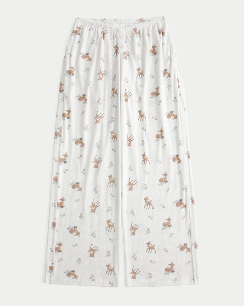 Always Cozy Pointelle Wide-Leg Boxer Pants