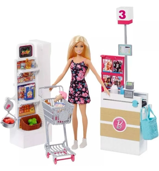 Barbie Doll & Supermarket Playset