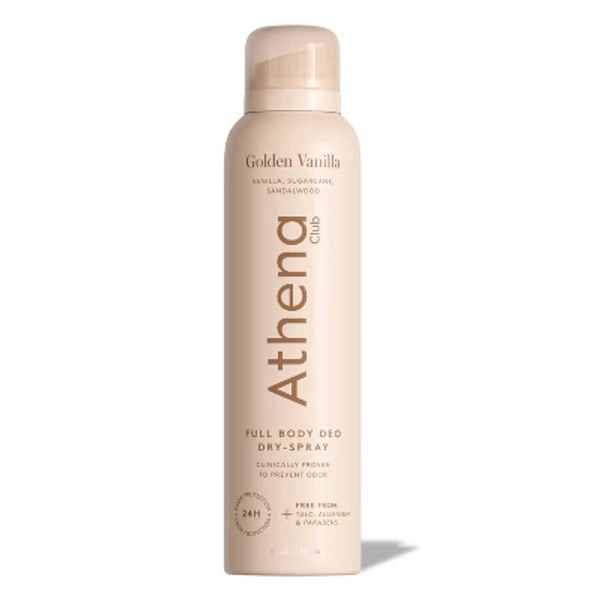 Athena Club Dry Touch Deo Body Spray Golden Vanilla - 4oz
