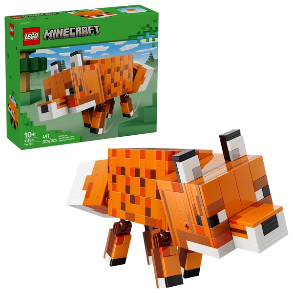 LEGO Minecraft The Fox Building & Pretend Play Toy for Boys & Girls - Poseable Video Game Character for Kids, Ages 10+ - Room Decor for Gaming Fans - Gift Idea for Birthdays - 21588 - Walmart.com