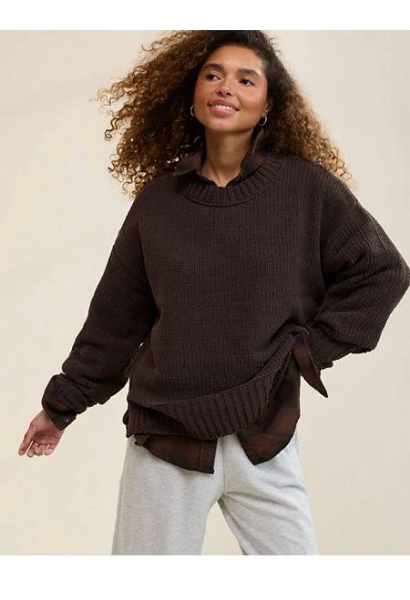 Aerie Like Candy Crew Sweater