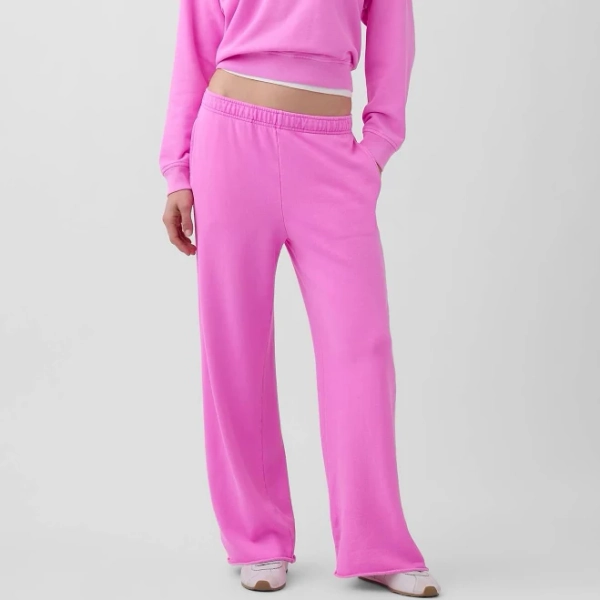 Gap Women's Vintagesoft Terry Wide-Leg Sweatpants