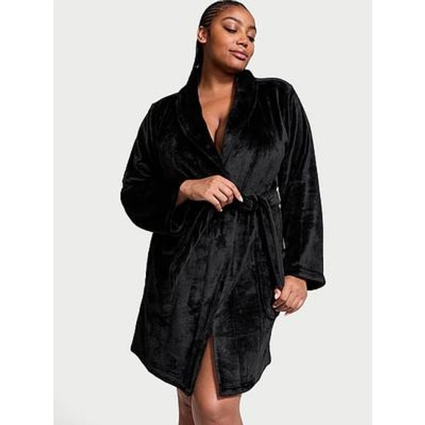Cozy Plush Robe, Black, Xlxxl - Women's Robes - Victoria's Secret