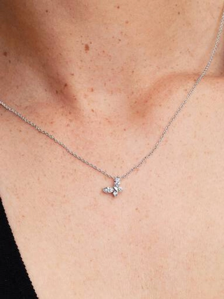 Butterfly Pendant Necklace | Sterling silver | Pandora UK