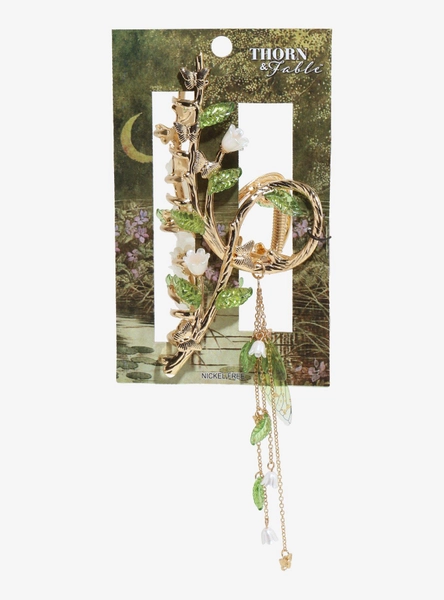 Thorn & Fable Twisting Floral Branch Claw Hair Clip