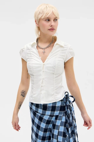 Kimchi Blue Luna Ruched Shirt