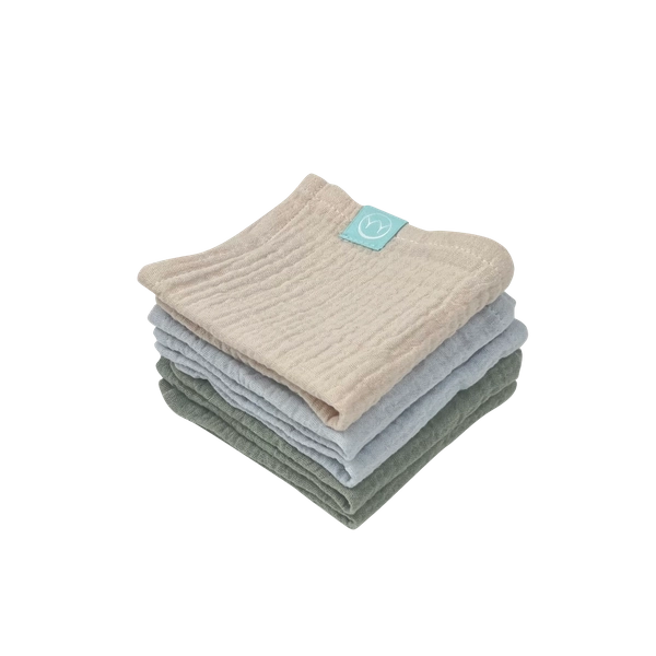 5 Pack Muslin Cloths