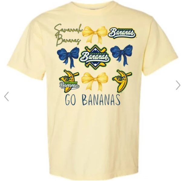 Savannah Bananas Bow Collage Tee