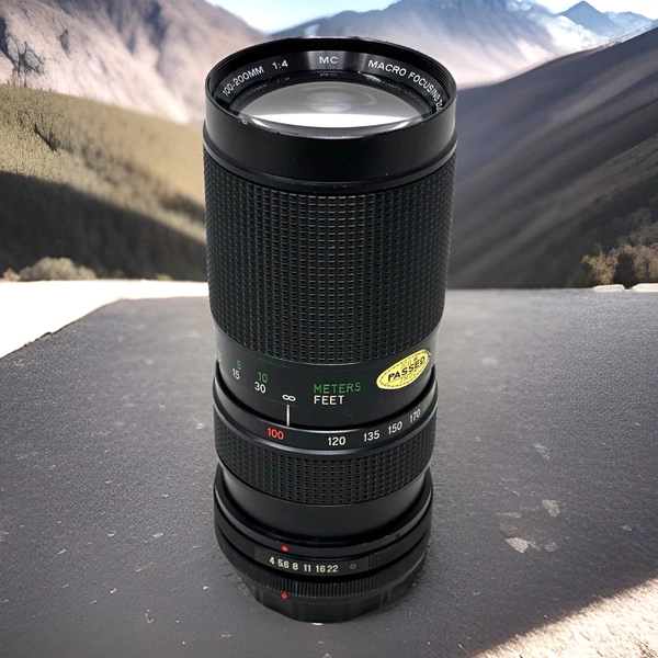 Vtg Vivitar 100-200mm 58mm Macro Focusing Zoom Lens for Canon FD &amp; More EUC