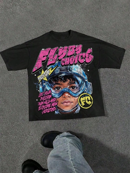 Fly By Choice Graphic Cotton T-shirt