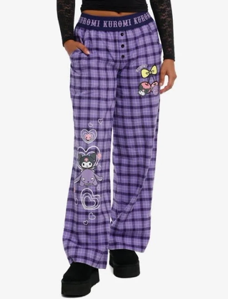 Kuromi Plaid Pajama Pants